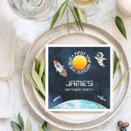 Erste Reise um das Thema Sun Space am 1. Geburtsta Serviette