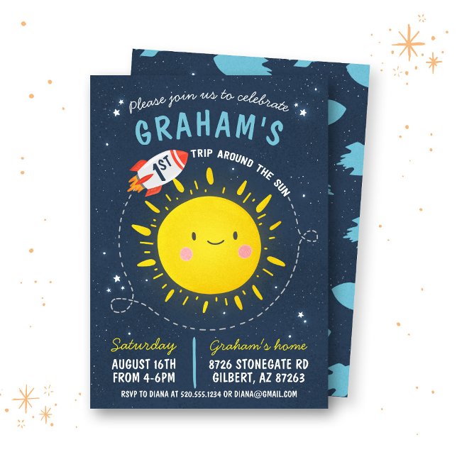 Erste Reise um den Weltraum der Sonne Einladung (Von Creator hochgeladen)