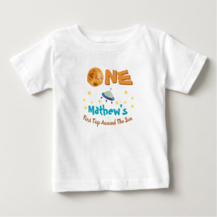 Erste Reise um die Sonne 1. Geburtstag Baby T-shirt