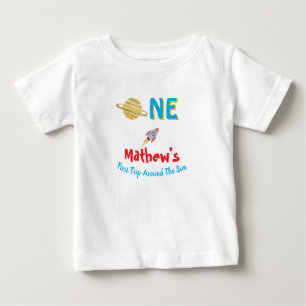 Erste Reise um die Sonne 1. Geburtstag Baby T-shirt