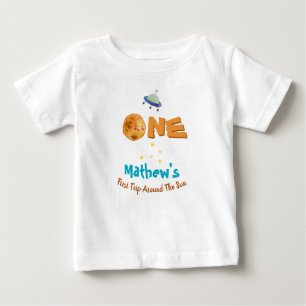Erste Reise um die Sonne 1. Geburtstag Baby T-shirt