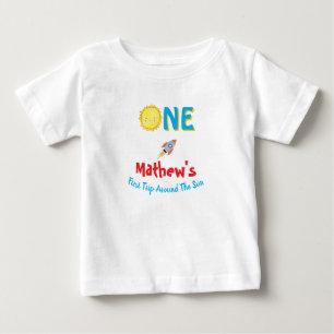Erste Reise um die Sonne 1. Geburtstag Baby T-shirt