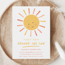 Erste Reise um die Sonne 1. Geburtstag Einladung