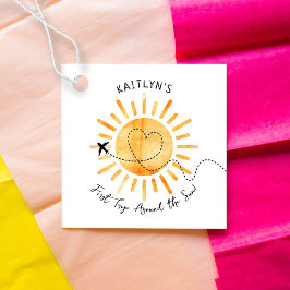 Erste Reise um die Sonne 1. Geburtstag Geschenkanhänger