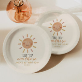 Erste Reise um die Sonne 1. Geburtstag Pappteller