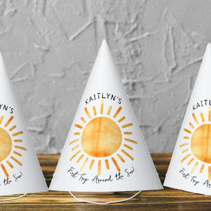 Erste Reise um die Sonne 1. Geburtstag Partyhütchen