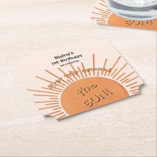 Erste Reise um die Sonne 1. Geburtstag Untersetzer