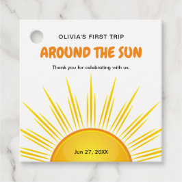 Erste Reise um die Sonne 1. Geburtstag Vielen Dank Geschenkanhänger