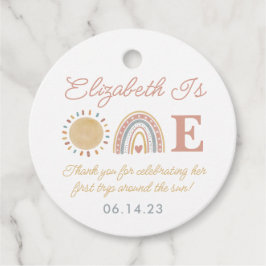 Erste Reise um die Sonne Boho 1. Geburtstag Geschenkanhänger