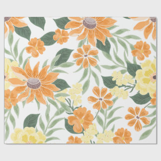 Erste Reise um die Sonne Boho-Blumenverpackung Geschenkpapier