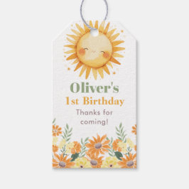Erste Reise um die Sonne Boho Floral Geschenkanhänger