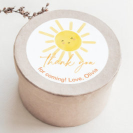 Erste Reise um die Sonne danke Runder Aufkleber