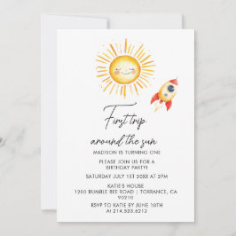 Erste Reise um die Sonne Einladung