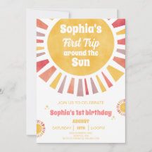 Erste Reise um die Sonne Einladung