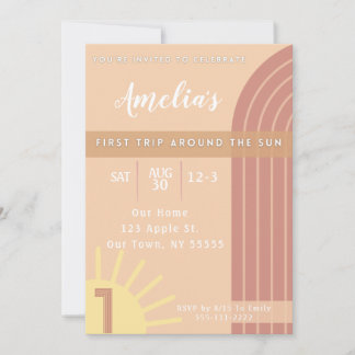 Erste Reise um die Sonne Einladung