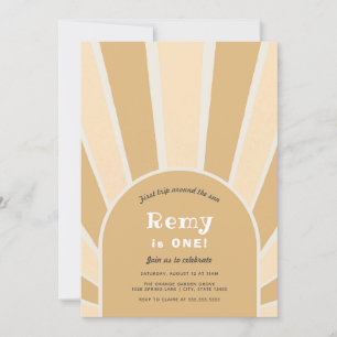 Erste Reise um die Sonne Einladung zum Geburtstag