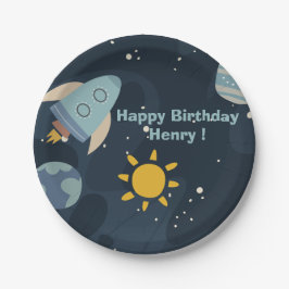 Erste Reise um die Sonne Erster Geburtstag Pappteller