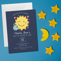 Erste Reise um die Sonne Kinder 1. Geburtstag