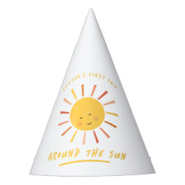 Erste Reise um die Sonne Kinder 1. Geburtstag Partyhütchen