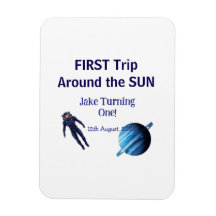Erste Reise um die Sonne Planet Astronaut Geburtst