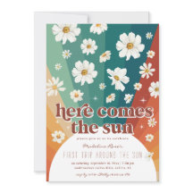 Erste Reise um die Sonne | Retro Daisy Rainbow