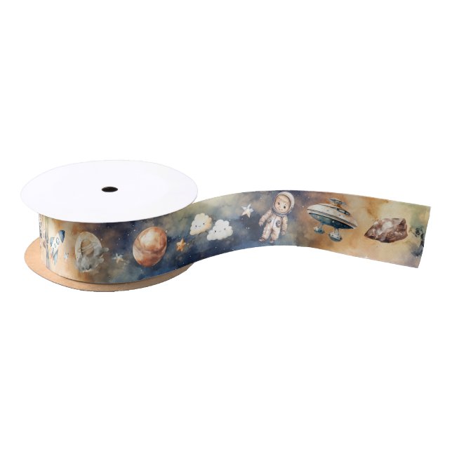 Erste Reise um die Sonnengalaxie 1. Geburtstag Satinband (Spule)