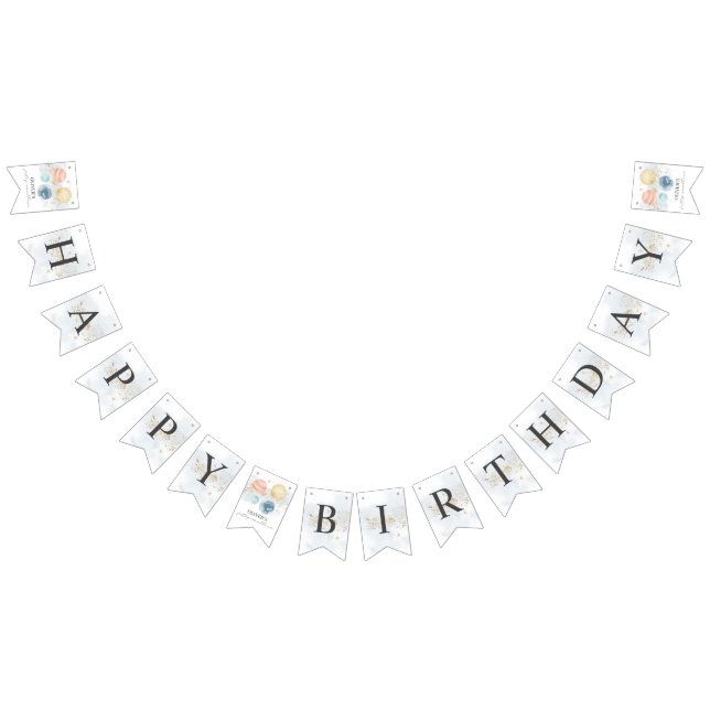 Erste Reise um die Sun Birthday Banner Bunt (Alle)