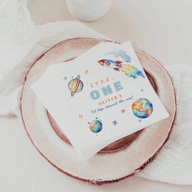 Erste Reise um die Sun Birthday Party Serviette (Von Creator hochgeladen)