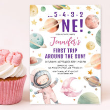 Erste Reise um die Sun Girl Space 1. Geburtstag