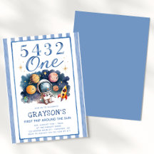 Erste Reise um einen blauen 1. Geburtstag