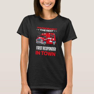Erste Responder Ambulance Ems Polizei Emt Paramedi T-Shirt