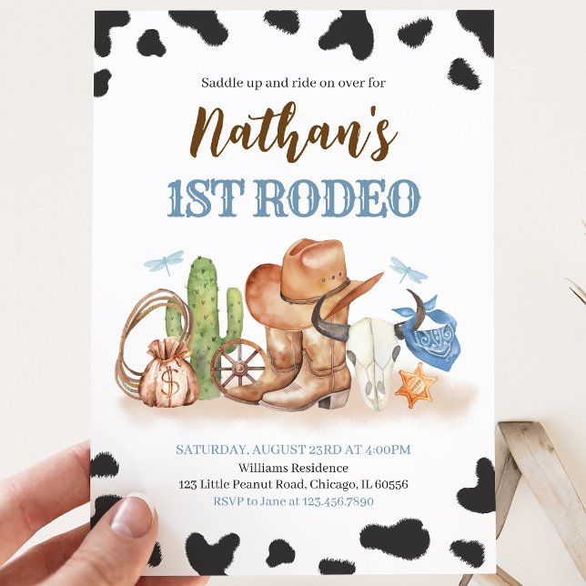 Erste Rodeo Birthday Einladung (Von Creator hochgeladen)