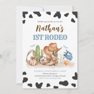 Erste Rodeo Birthday Einladung