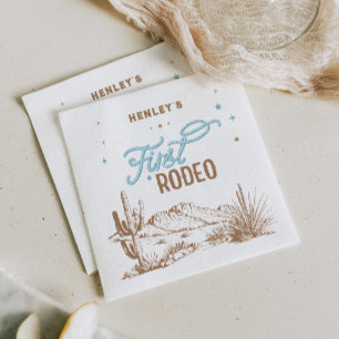 Erste Rodeo Birthday Serviette