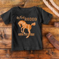 Erste Rodeo Cowboy Geburtstag personalisiert
