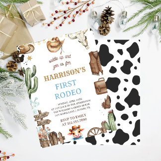 Erste Rodeo-Einladung, meine erste Rodeo-Einladung Einladung