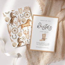 Erste Rodeo Neutral Southern Cowboy Geburtstag