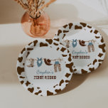 Erste Rodeo Western Cowboy 1. Geburtstagspapier Pl Pappteller<br><div class="desc">Erster Rodeo Western Cowboy 1. Geburtstag Party Thema.</div>