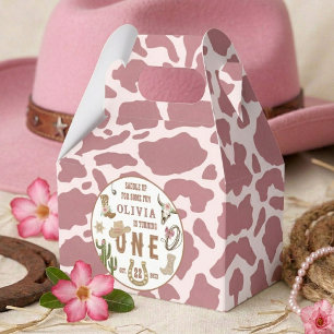 Erste Rodeo Western Cowgirl 1. Geburtstagsfeier Geschenkschachtel