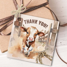 Erste RODEO | Wild West Bull Cowboy 1. Geburtstag Geschenkanhänger