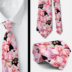 Erste rosa Orchideen Formalkrawatte Krawatte