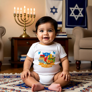 🍯 🍎 Erste Rosh Hashanah mit Shana Tova auf Hebrä Baby Strampler