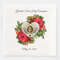 Erste Rote Rosen der Heiligen Kommunion Jesus Cros