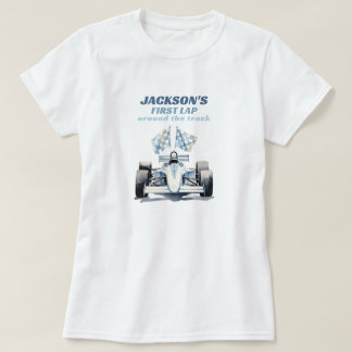 Erste Runde auf der Rennstrecke Rennwagen 1. Gebur T-Shirt