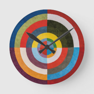 Erste Scheibe Robert Delaunay Runde Wanduhr