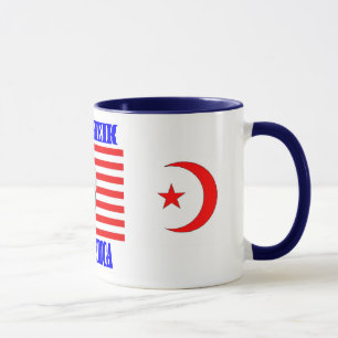 Erste Scheiße der amerikanischen Tasse
