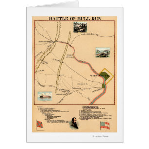 Erste Schlacht bei Bull Run - Panorama des Zivilen