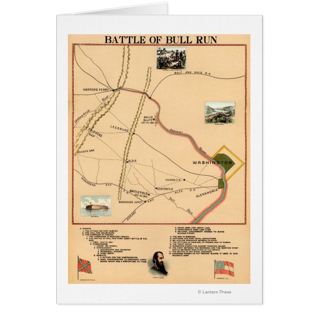 Erste Schlacht bei Bull Run - Panorama des Zivilen (Vorne)