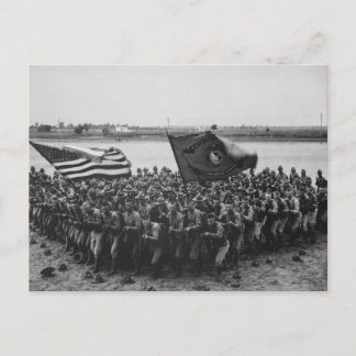 Erste Schlacht - US-Marines - 1918 Postkarte