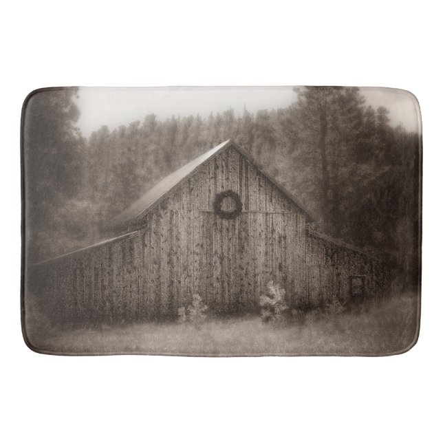 Erste Schnee-im November Bad-Matte Badematte (Vorderseite)